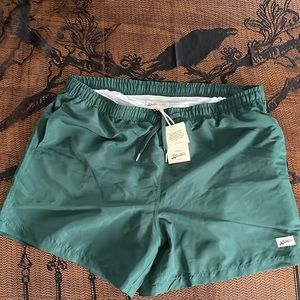 NWT- Bather Mens forest green swim trunks- XXL